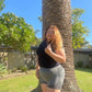 Stride High Waist Shorts In Gray