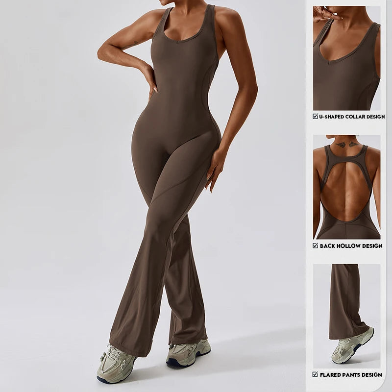 Motion V Back Jumpsuit